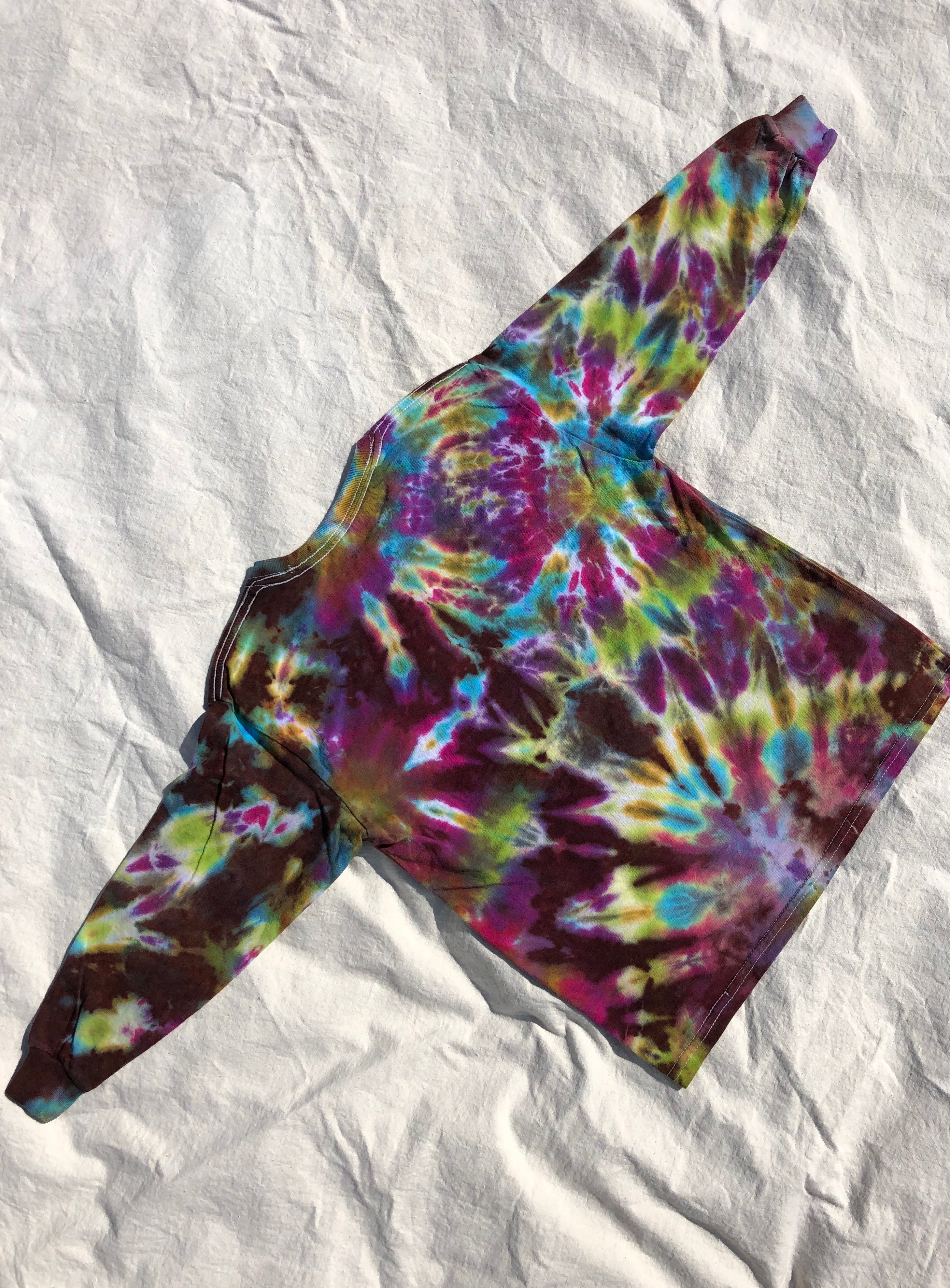 Youth Tie Dye Top #8 (size S)