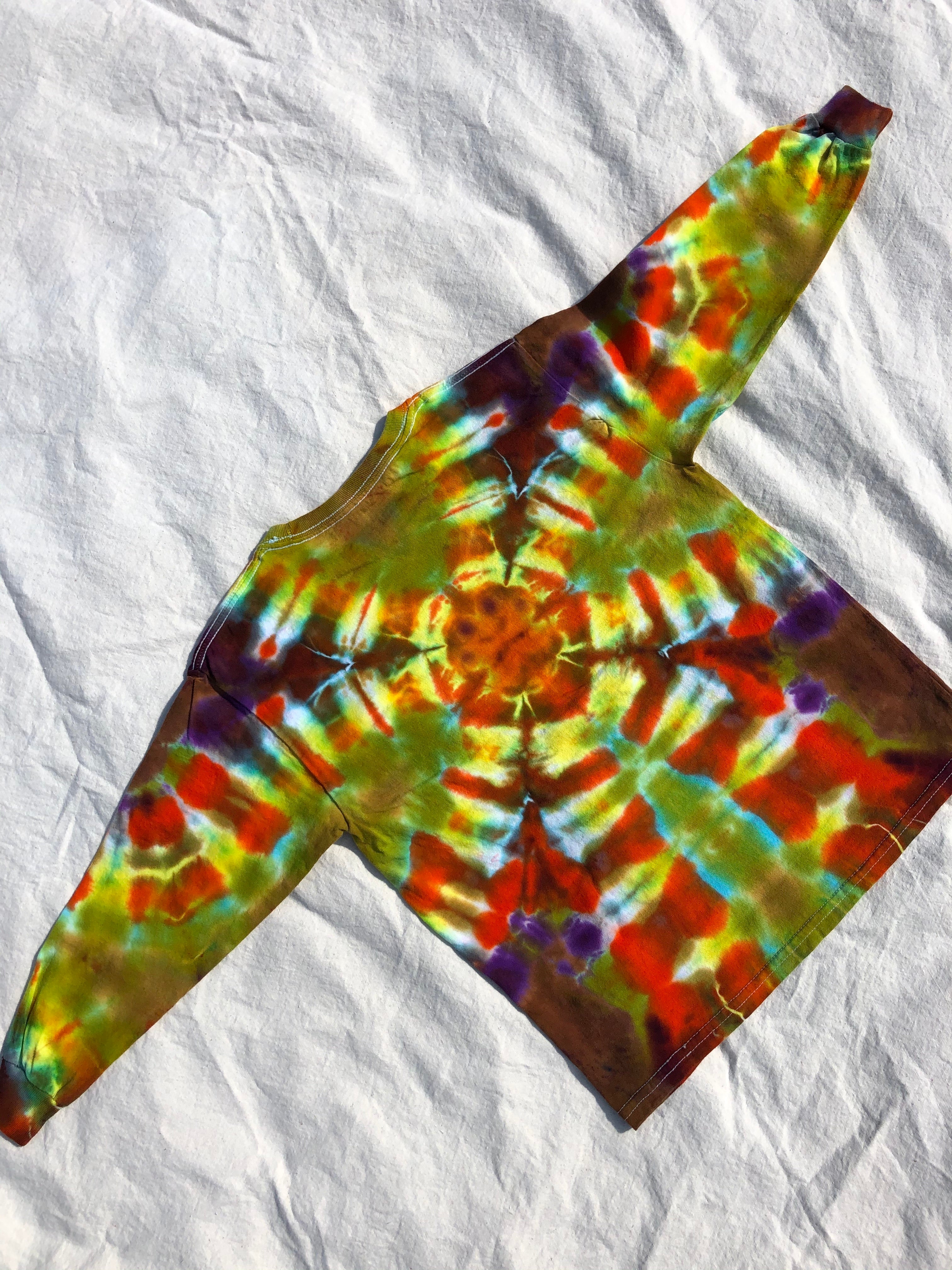 Youth Tie Dye Top #11 (size S)